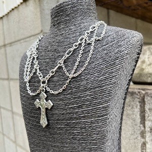 Cross Chandelier Necklace
