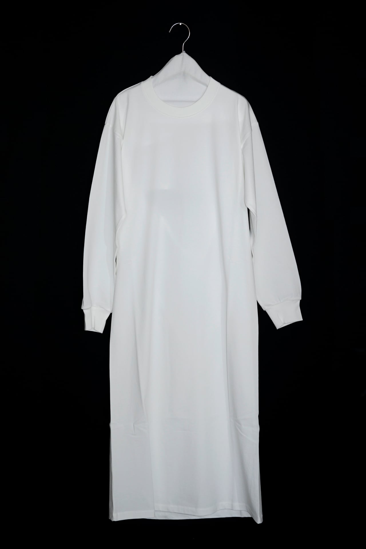 pelleq back open long sleeve dress T 白