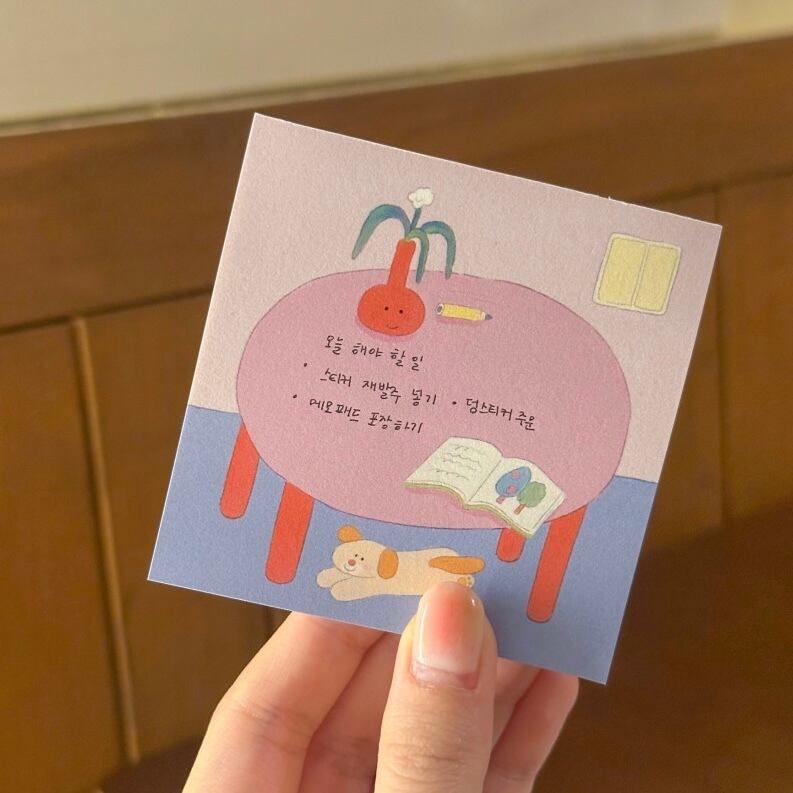 tometoyou】メモ帳 식탁 | 韓国文具・雑貨 kaulcoffee.studio