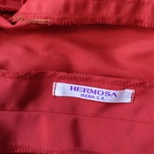 フラメンコ 衣装 エルモサイベリア HERMOSA IBERIA トップス ブラウス レッド系 赤 無地 フリル ボランテ ダンス パーティ 華やか 豪華 舞台 フリルトップス おしゃれ かわいい 衣装用 ダンスウェア ステージ衣装フリルブラウス フェミニン レディース イベント