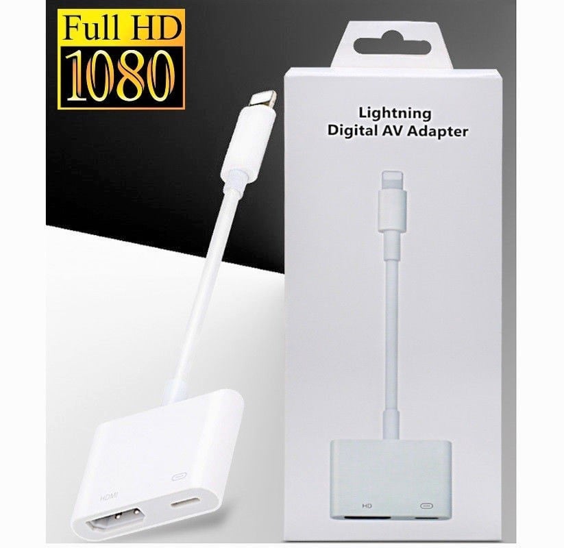 iPhone Lightning AVアダプタ HDMI 変換アダプター iphone 6 7 8 8plus ...