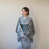 セオアルファ❤︎「色の楽譜」矢羽柄〜浴衣・夏着物・単衣