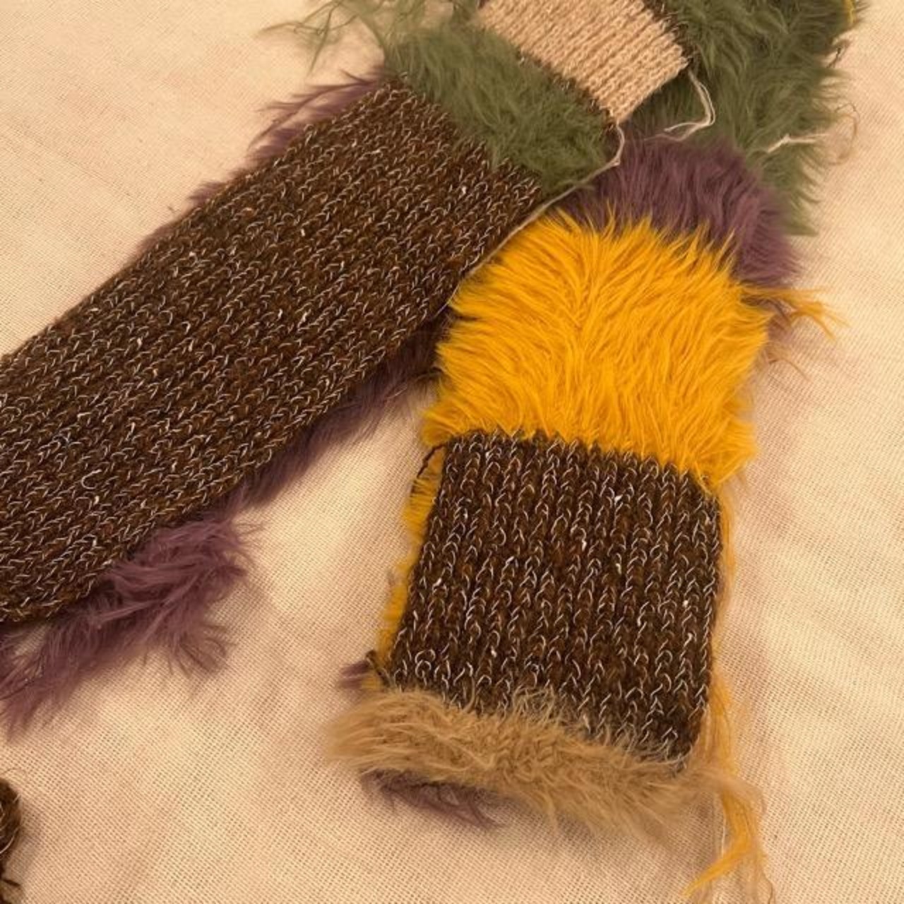 TOPANGA Accessory Fur & Knitted Slim Muffler (2 Colors)