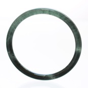 【内径 約60.1mm】princess/black 翡翠バングル A貨翡翠 jd_bg1326