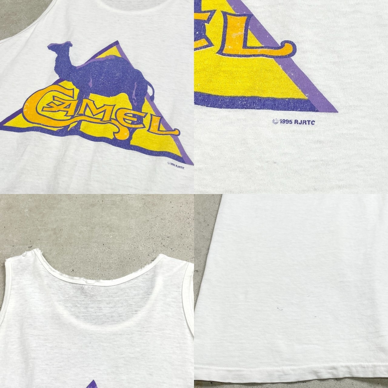 90年代 CAMEL キャメル タバコ アドバタイジングプリント タンクトップ 