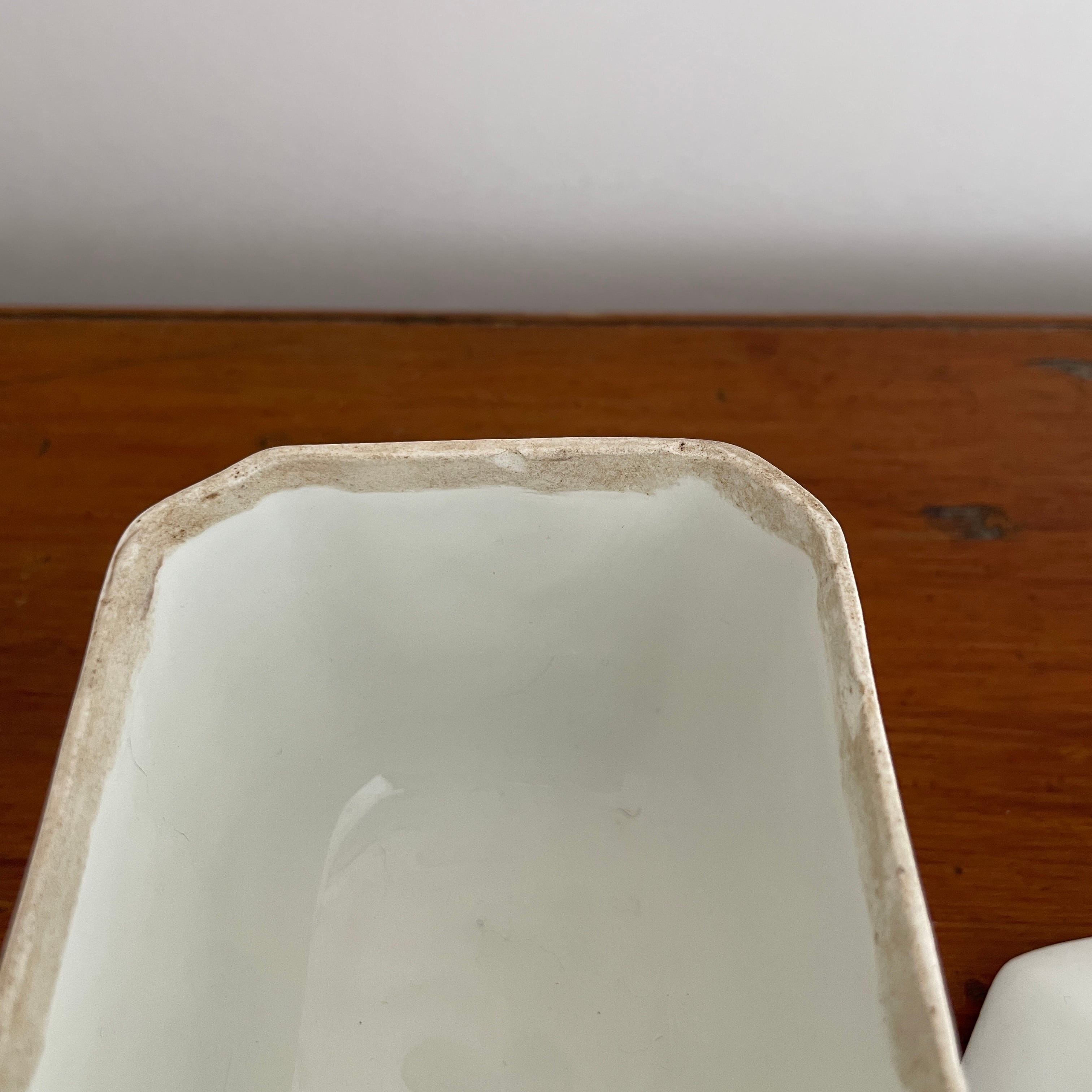 Vieux Paris French Flower Hand Painted Sugar Pot/フランス