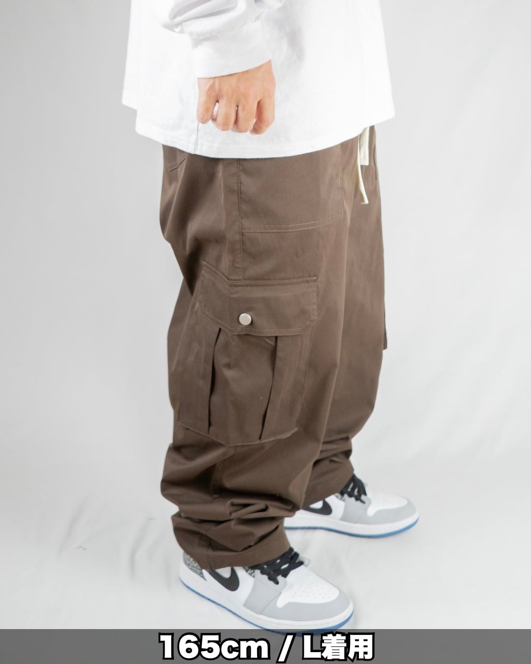 釈迦釈迦 -低- 【茶】(LIGHT CARGO PANTS brown) | 袴屋 East Players