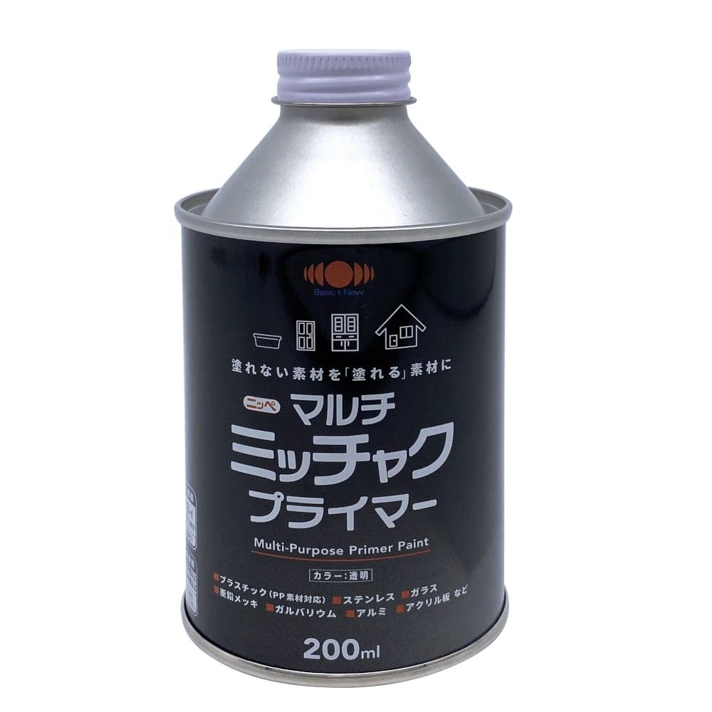ニッペ(Nippe) 素地密着 塗装可能 上塗り万能 マルチミッチャクプライマー 200ml