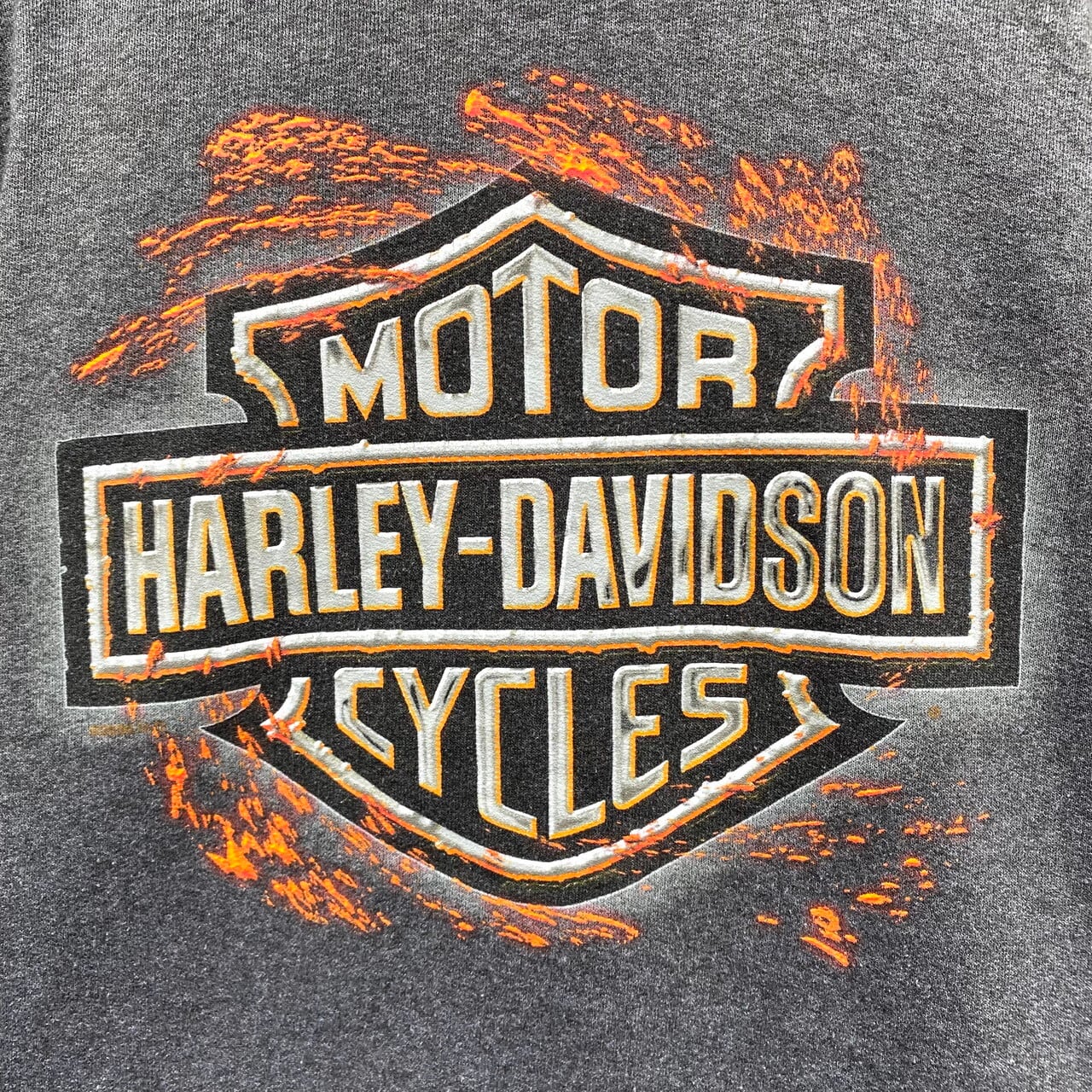 ハーレーダビッドソン ロゴプリント スウェットパーカー メンズXL 古着 トレーナー Harley-Davidson バイク モーターサイクル  チャコールグレー【パーカー】 | cave 古着屋【公式】古着通販サイト powered by BASE