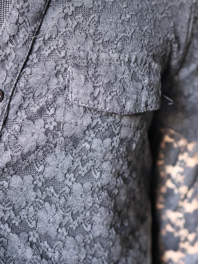 lace sheer shirt
