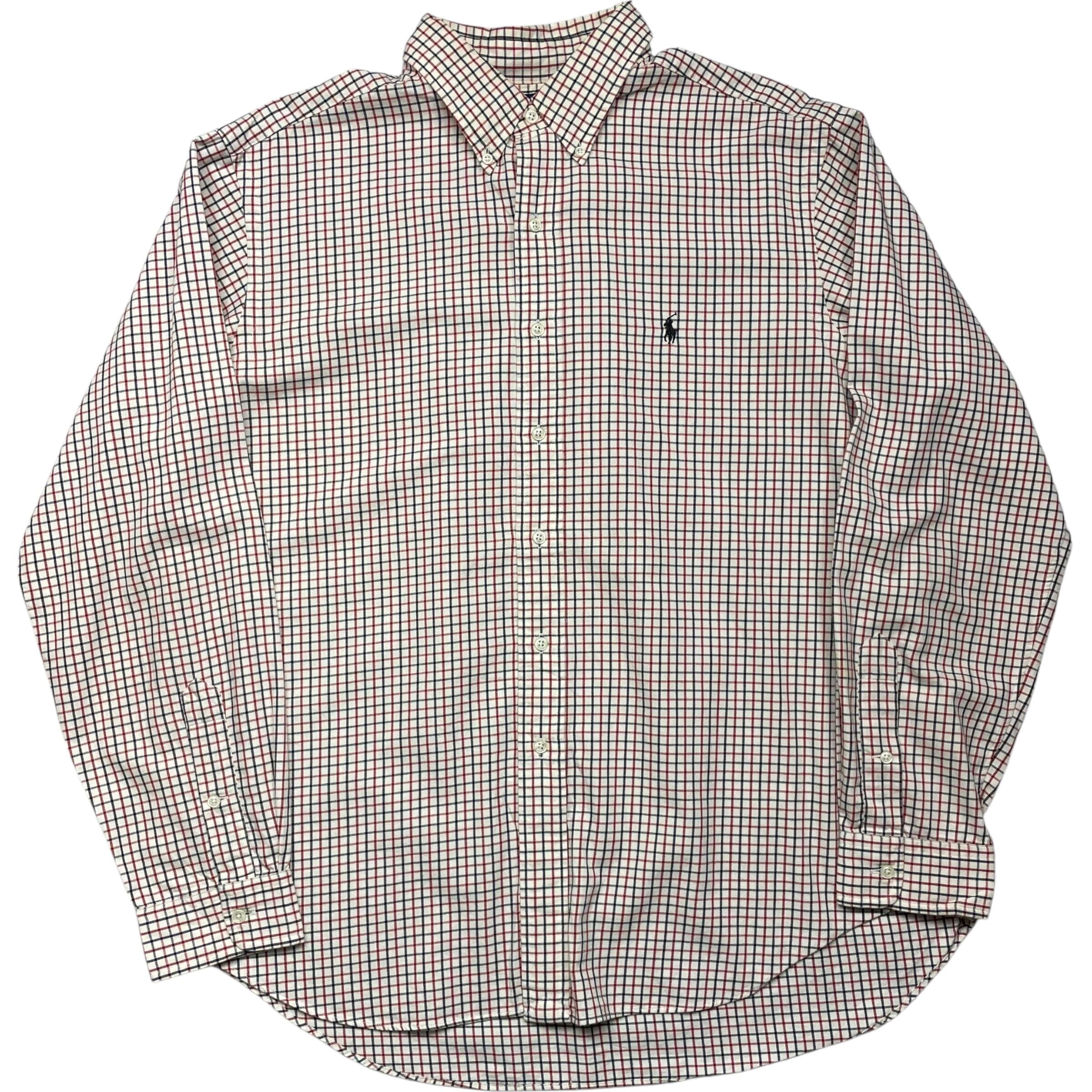 《XL》 Ralph Lauren ラルフローレン CLASSIC FIT 長袖シャツ チェックシャツ ポニー ワンポイント マルチカラー no.6130