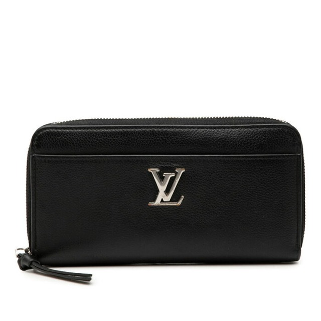 ルイ ヴィトン ジッピー ロックミー ラウンドファスナー 長財布 M62622 ノワール ブラック レザー レディース LOUIS VUITTON 【中古】