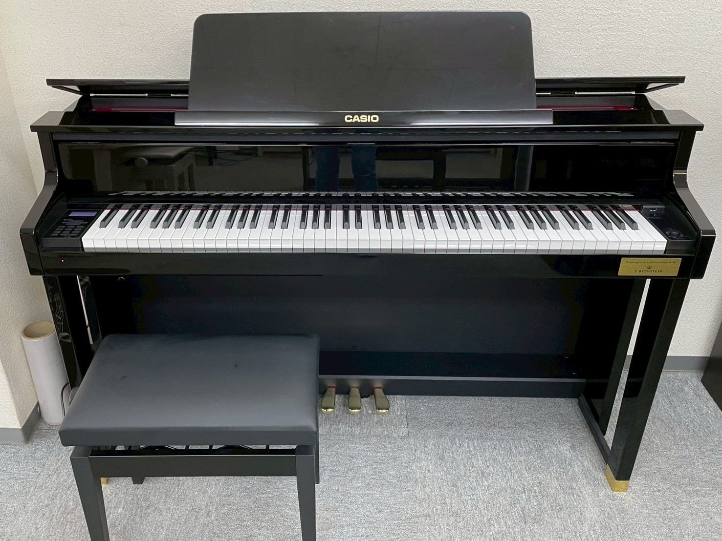 ハイブリッドピアノ】CASIO× C.BECHSTEIN GP-1000 25年製 | 関東電子ピアノ