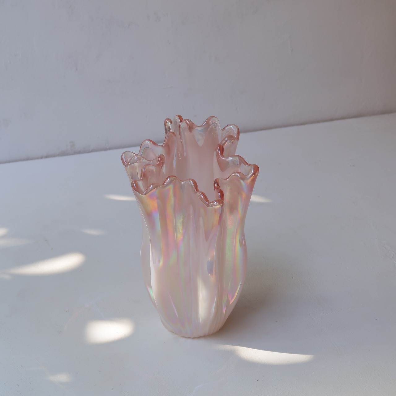 ピンクオーロラの花瓶