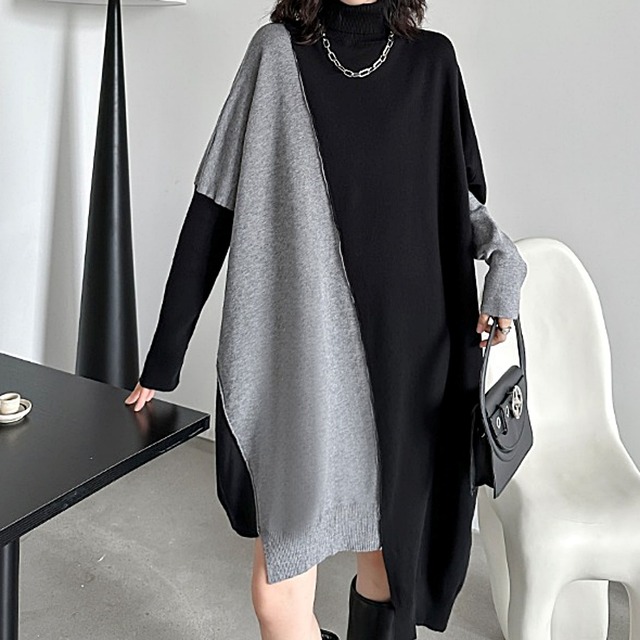 Modified asymmetry knit C0078