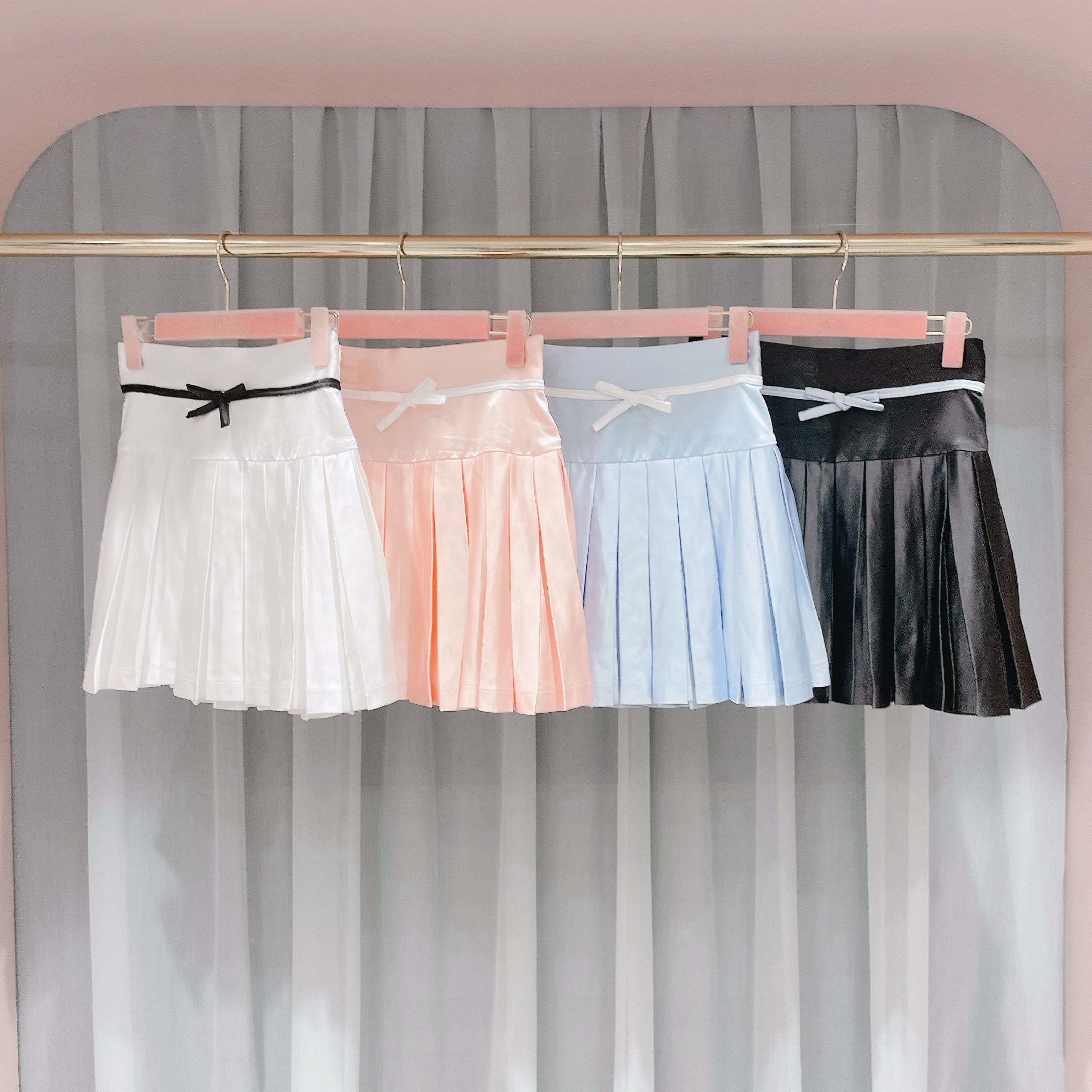 S/S サテンプリーツリボンスカート | lilLilly official webstore 