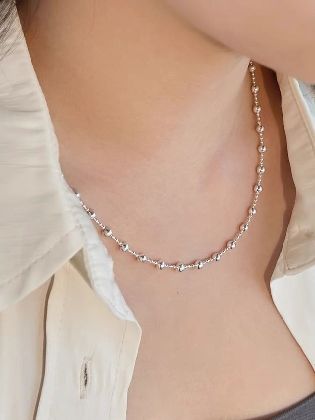 S925 Ball necklace (N222)