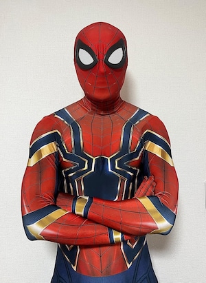VIRIYA スパイダーマン コスプレ スーツ コスチューム ハロウィン 全身タイツ ボディースーツ 男女兼用 アイアン スパイダーマン 1003