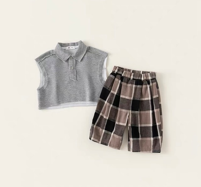 【予約】チェックパンツセットアップ