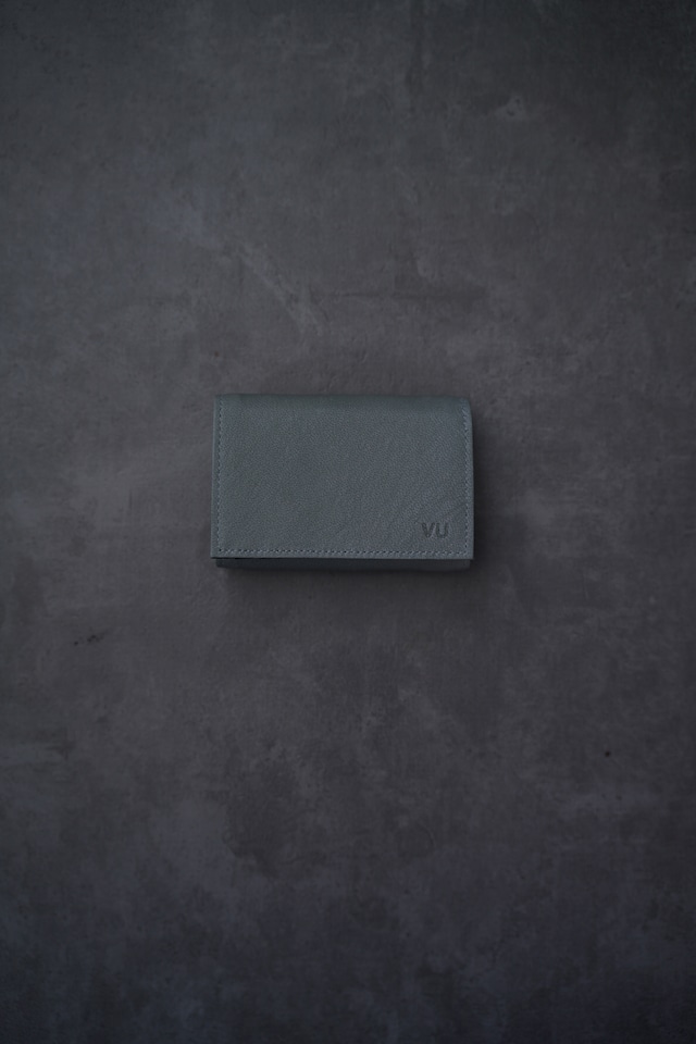 VU PRODUCT    leather mini wallet   GRY