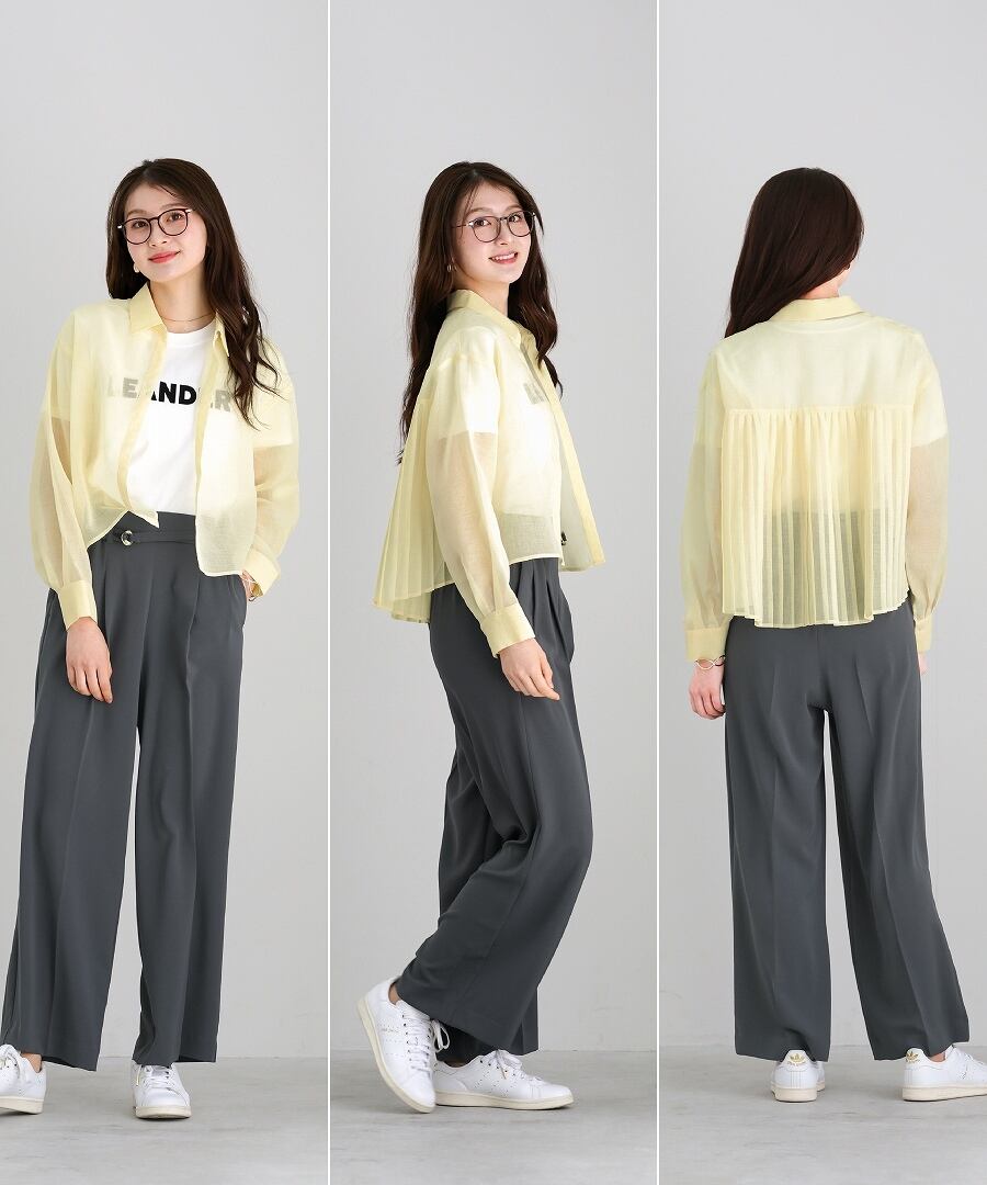 SALE 30％OFF】【 バックコンシャスで魅せる 】 シアーリネンライク