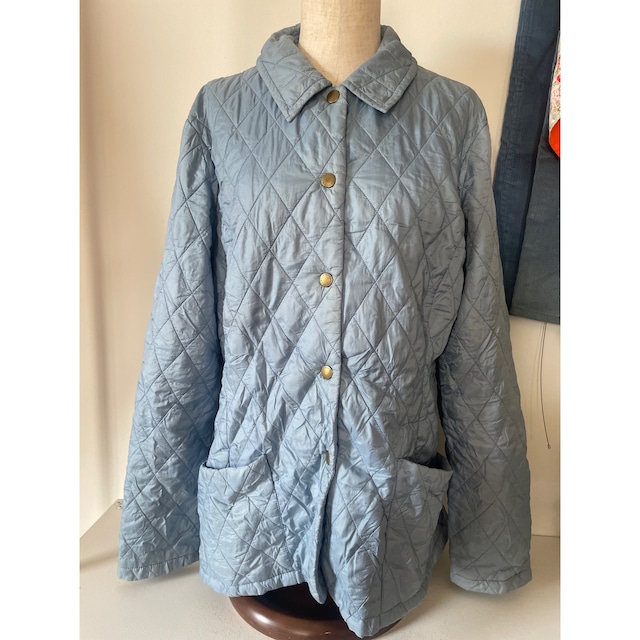 Barbour baby blue quilting coat