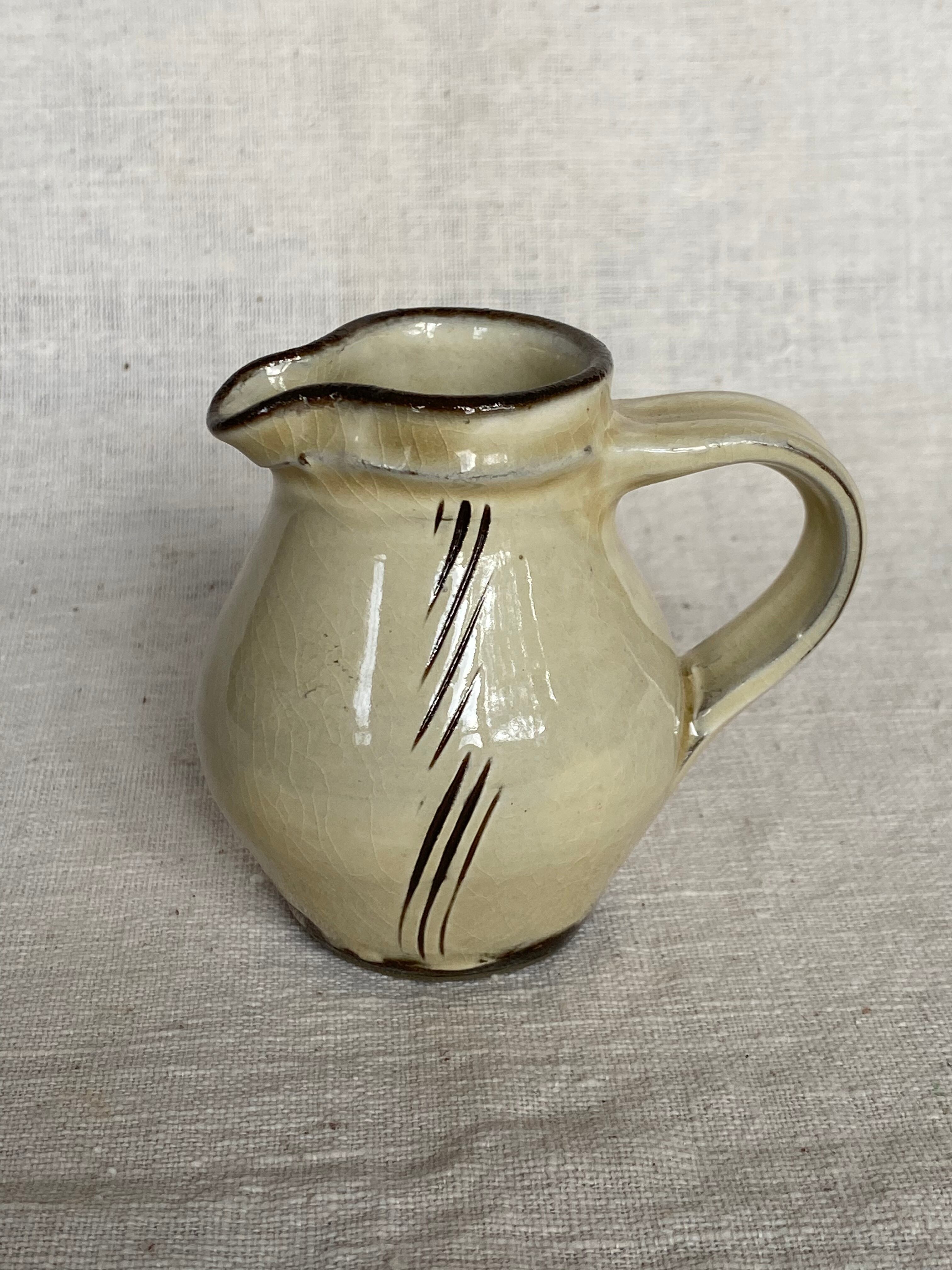 小鹿田焼 黒木昌伸窯 櫛描ミルクピッチャー | 工藝店 秋月