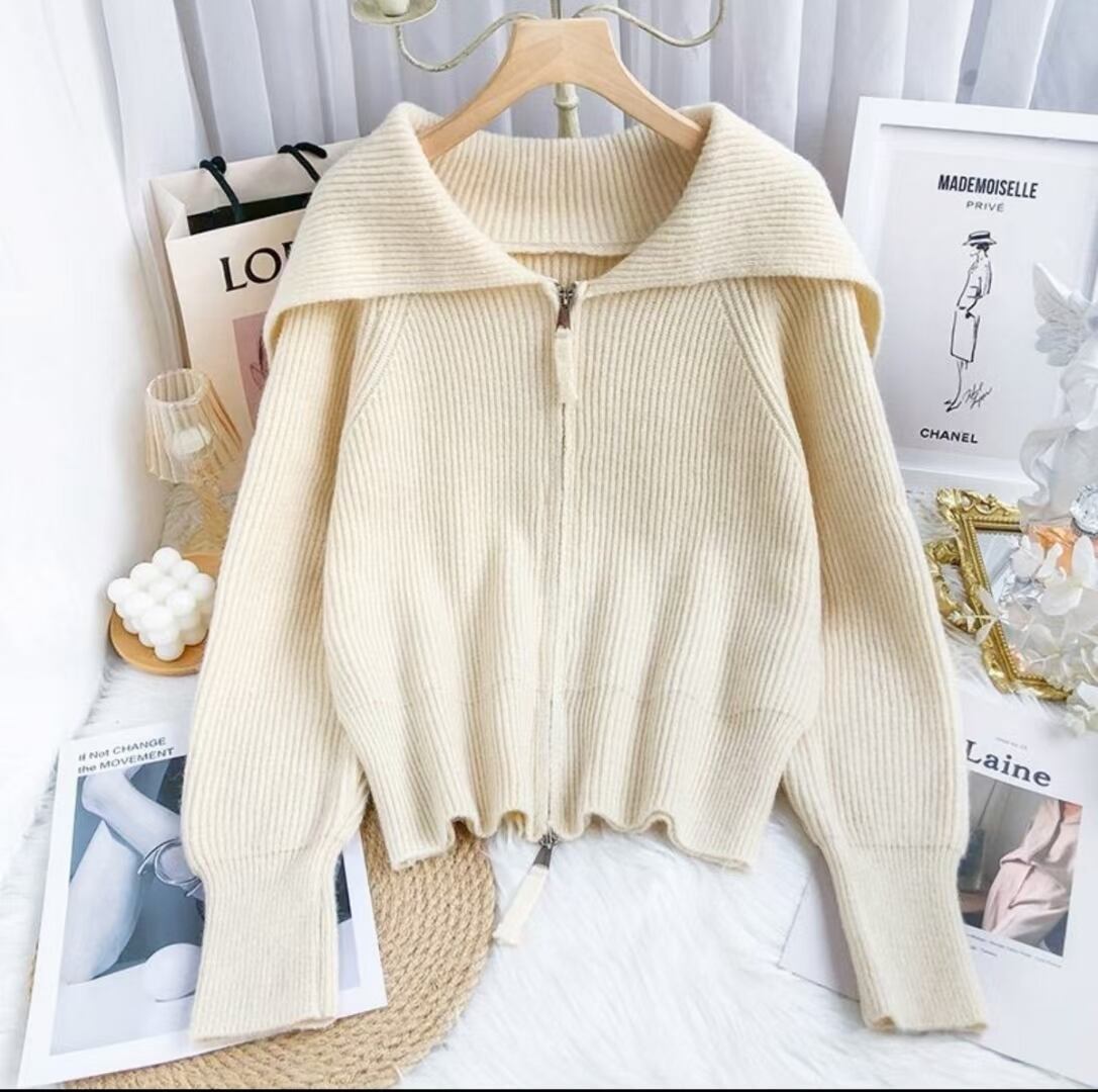 ジップアップニット　AJ4Z4039-8201