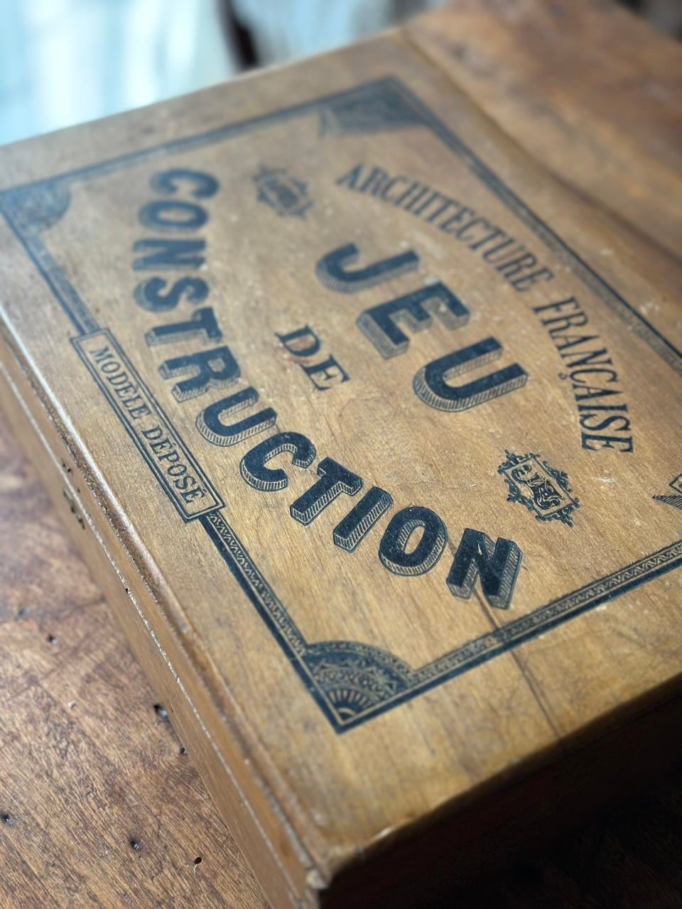 おもちゃの木箱 フランス建築 JEU DE CONSTRUCTION | Brocante de La
