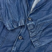 HARDY AMIES SPORT ハーディエイミススポーツ デニム 風 シャンブレー ジャケット 5/ブルー メンズ
