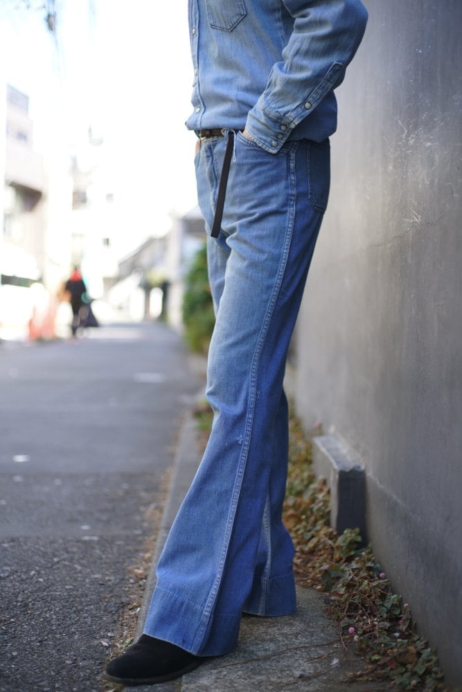 [LEE - Made In USA] Bell Bottom Denim Pants [1970s-] Vintage Bell Bottoms  W-32 | beruf powered by BASE