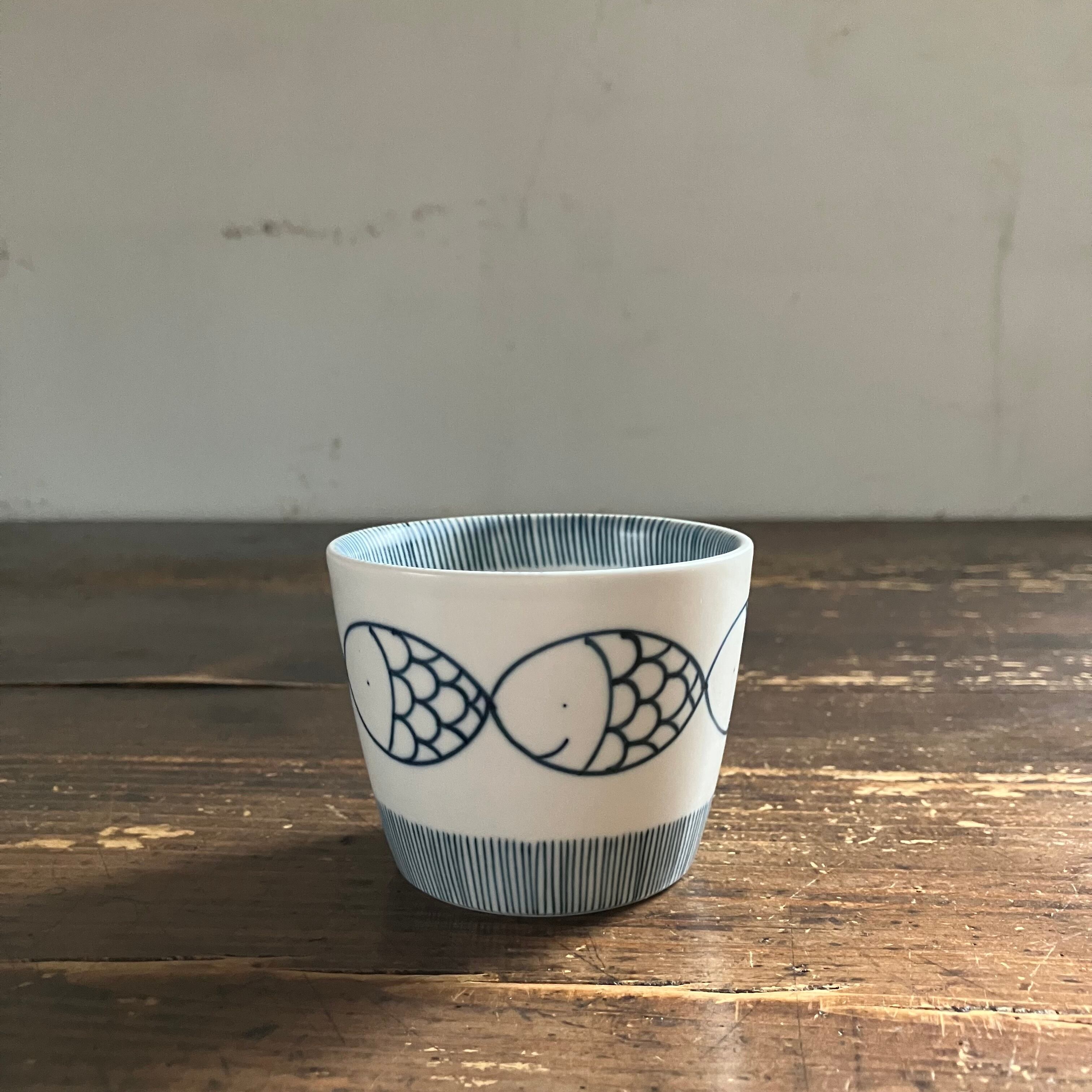 佐藤走波（五代）染錦 そばちょこ 蕎麦猪口 佐藤走波（五代）染錦