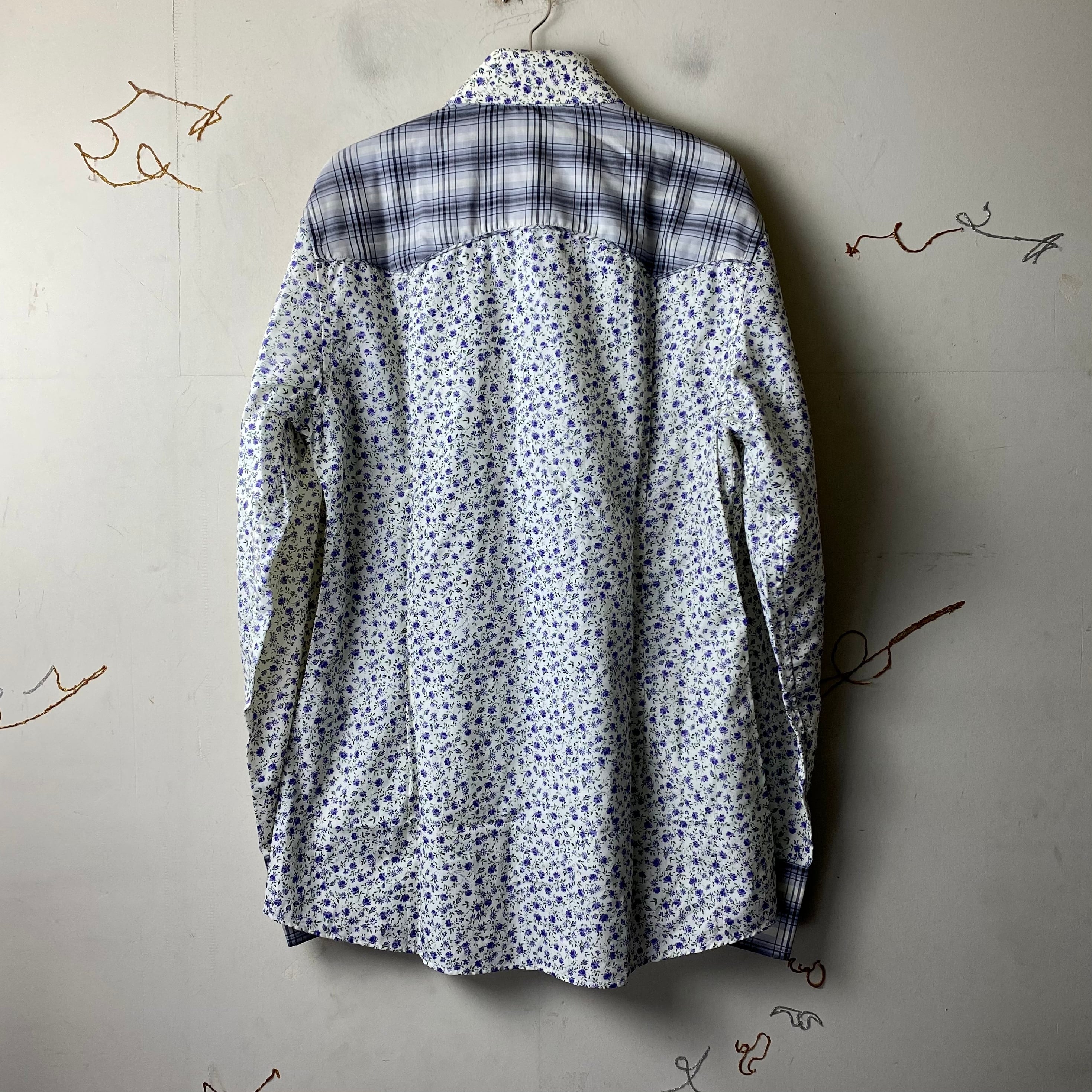 GUCCI by TOM FORD shadow check switching flower pattern western 