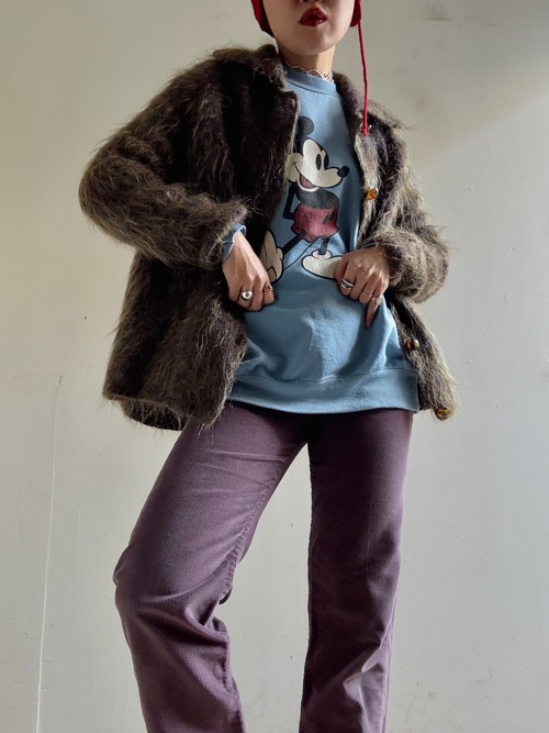 1970s Vintage Mohair Knit Cardigan