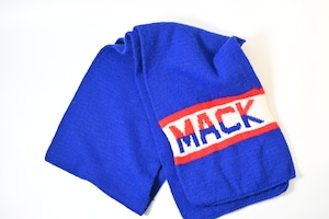 70s Vintage Mack Trucks Knit Scarf