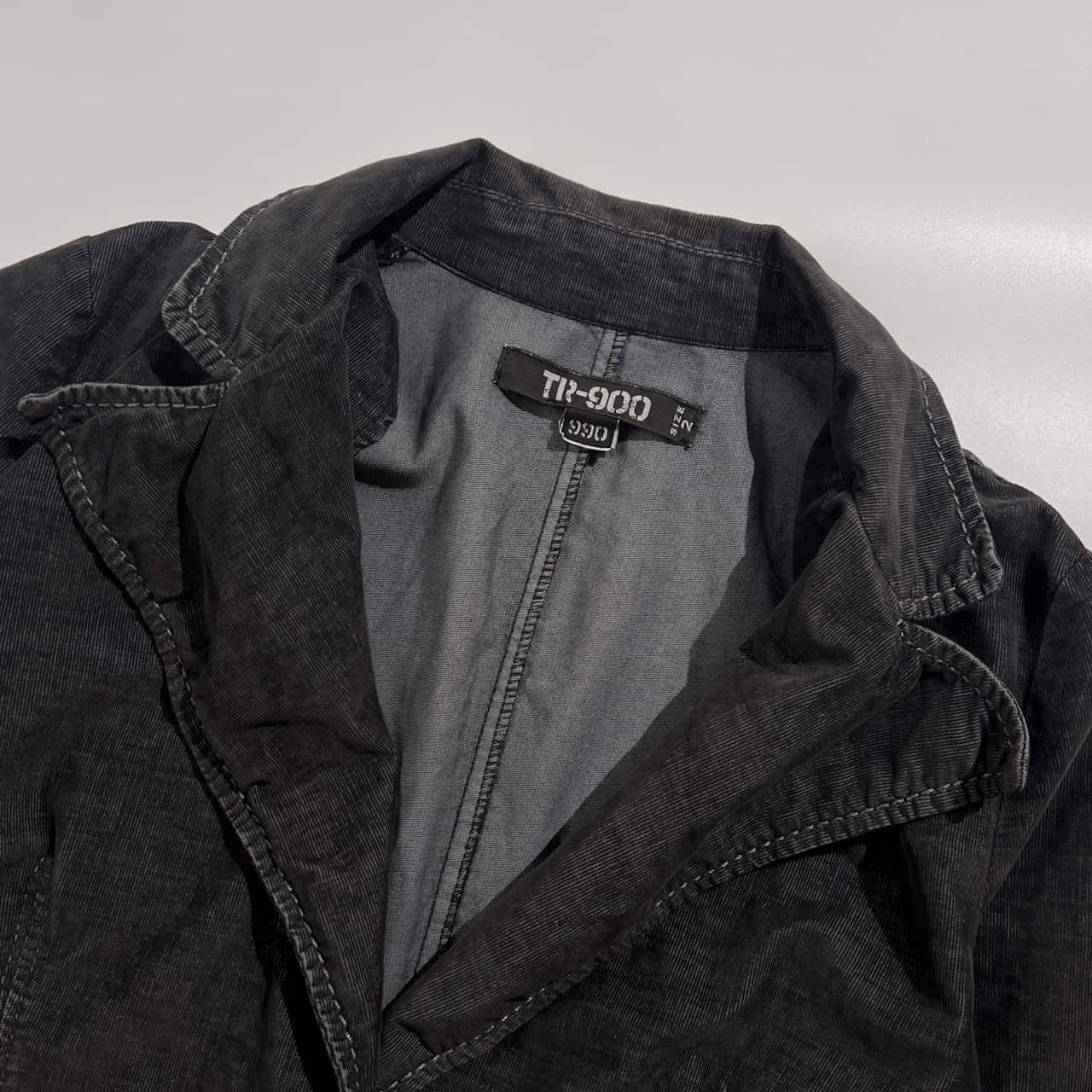 イタリア製 TR-900 TRANSIT PAR SUCH トランジットパーサッチ ピケ コーデュロイ ジャケット 2/ダークグレー系 レディース