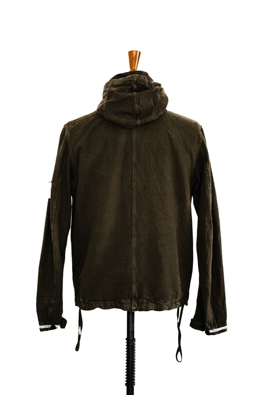 03SS] “STONE ISLAND” Canapa Cotton COMPACT Hooded Jacket 