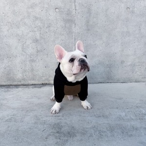 2TONE ワッフルパーカー カーキ×ブラック