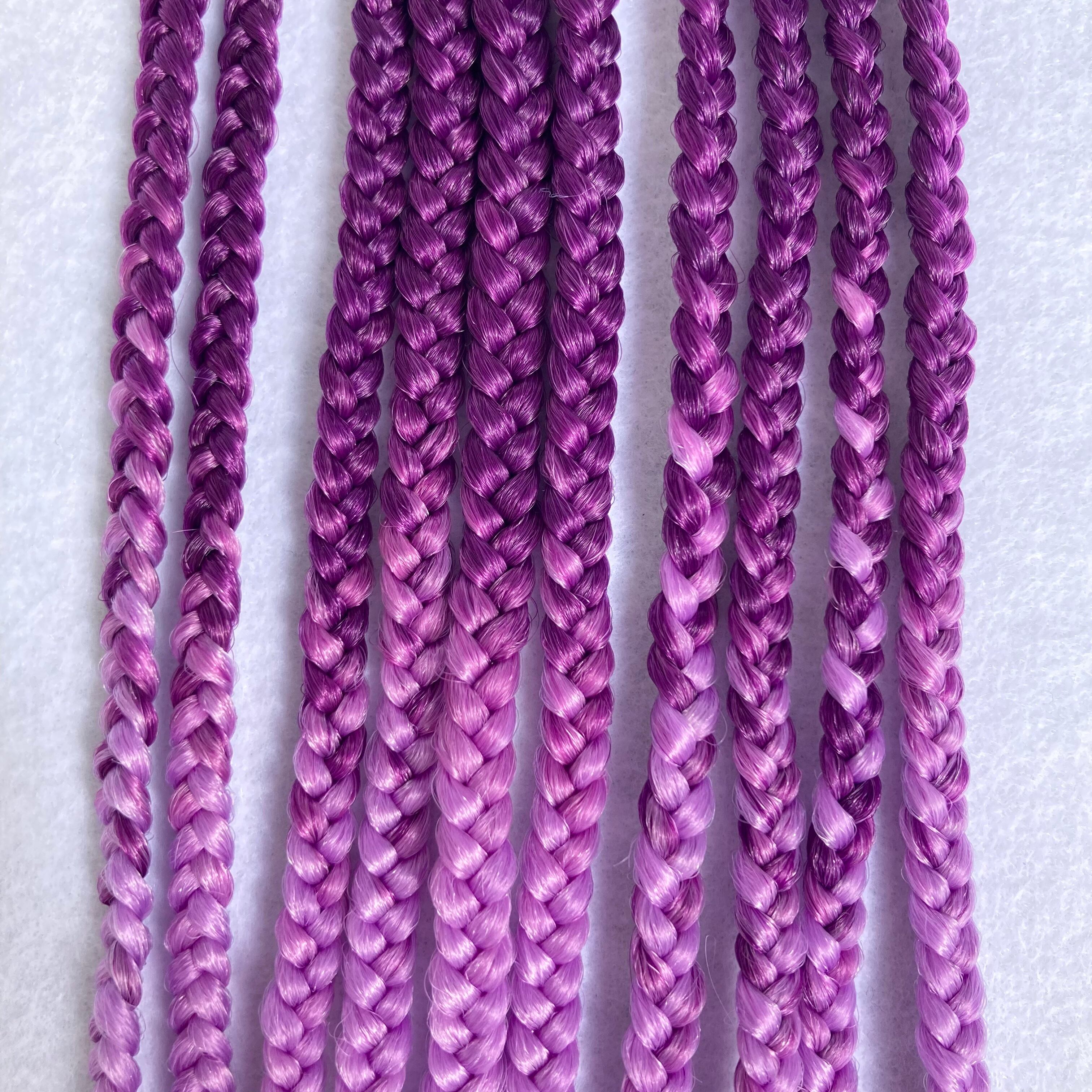 ☆三つ編みエクステ 10本☆ むらさきグラデーション | MiMi extension
