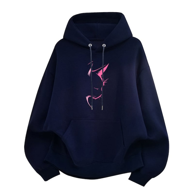 ♥かっこいい猫柄パーカー!【DEシリーズ】★パーカー★ ユニセックス 3color トップス 猫 ネコ 猫柄