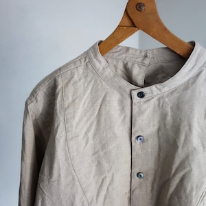 antiqued irishlinen shirt / ecru