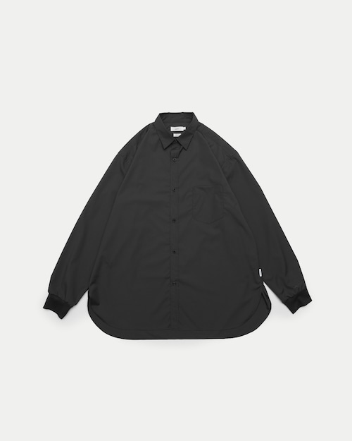 Rib Regular Collar Shirts / CHARCOAL［goyemon general gadget］