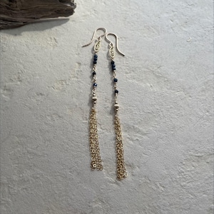 【New】Sapphire＊tassel/14K Goldfilled