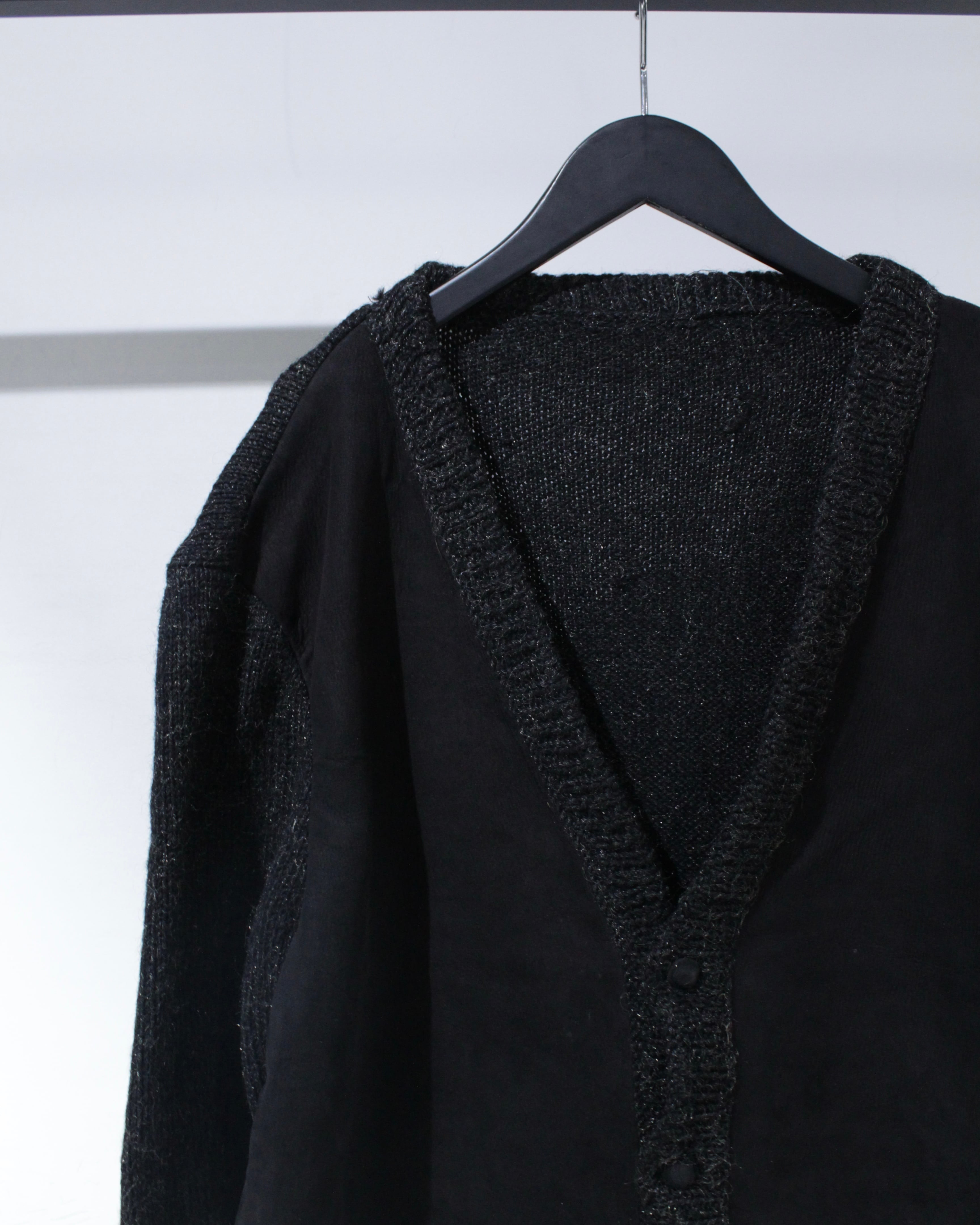 50s【黒無地】希少 上質ウール カーディガン ブラック ワーク 楽天市場】40s 50s 黒 ☆ LOWE & CAMPBELL ウール ニット ワーク