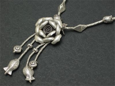 カレン族シルバーネックレス/フラワー | Ethnic Beauty