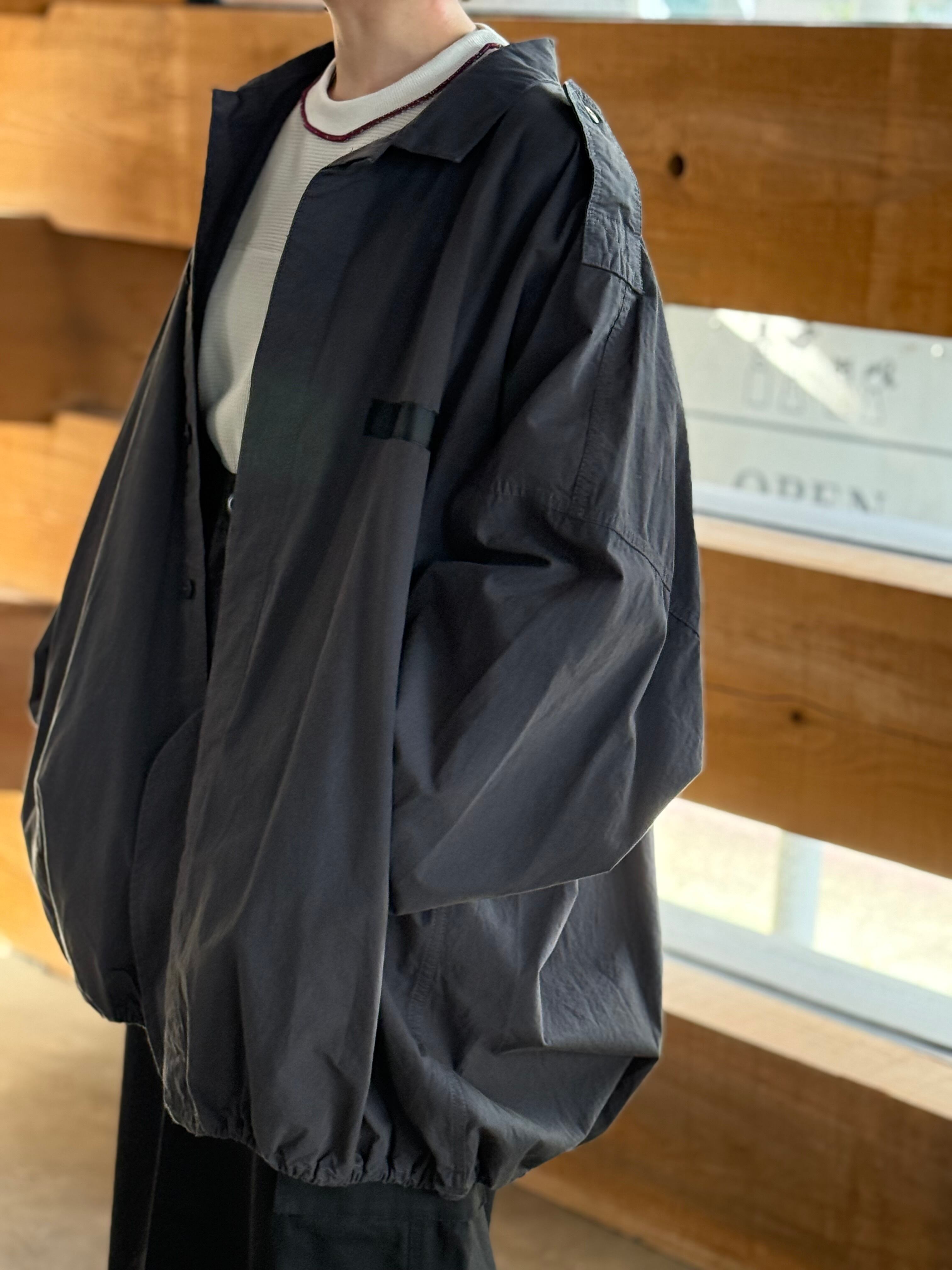 PASSIONE パシオーネ ミリタリーブルゾン チャコール PASSIONE パシオーネ【ミリタリービッグシャツブルゾン】 | LARGE LAB TOWN