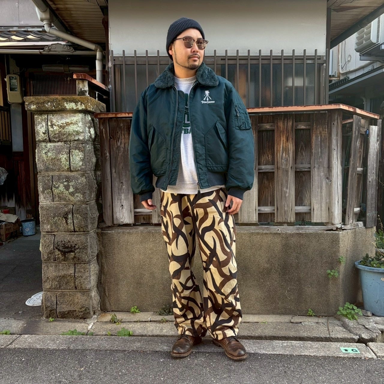 90s フライトジャケット B-15タイプ CWU クルージャケット ボア付き