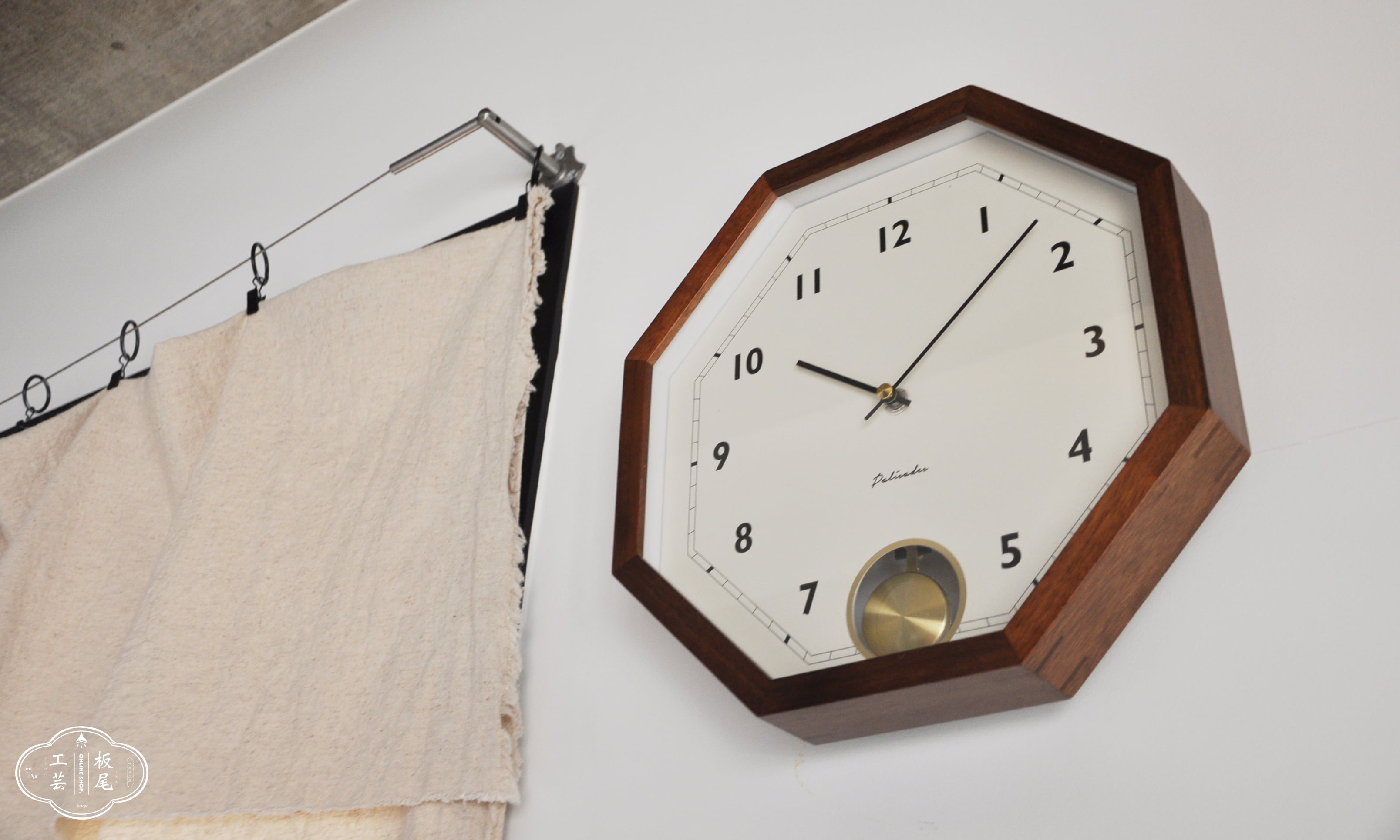 Honeycomb wood wall clock. 八角形 掛け時計 【送料無料】 | 板尾工芸