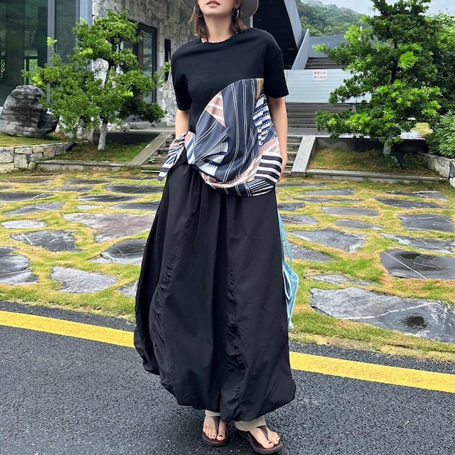 Scarf Docking Asymmetry T-shirt 01311
