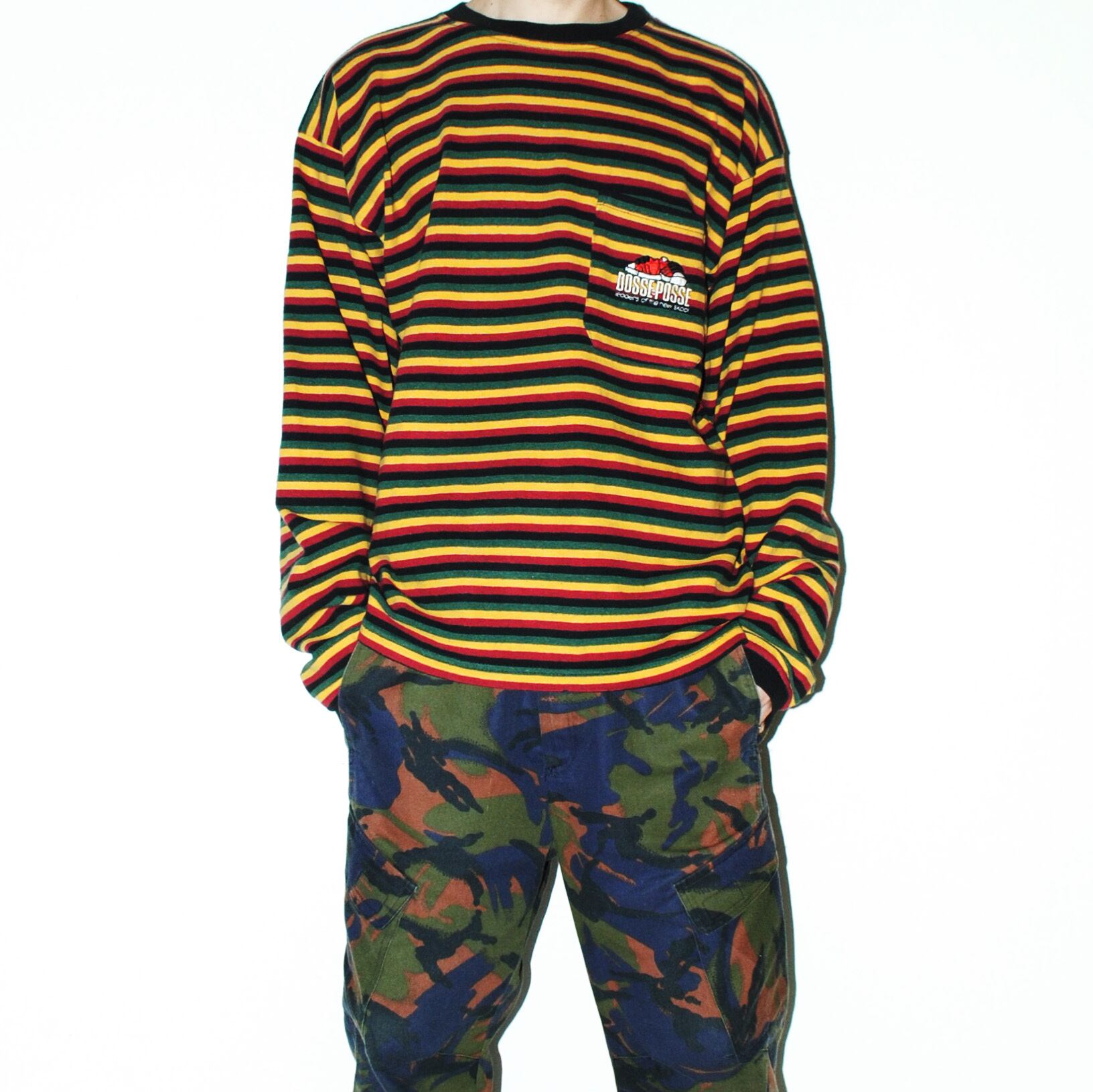 DOSSE POSSE』 90s vintage border pocket Tee | excube.e_shop